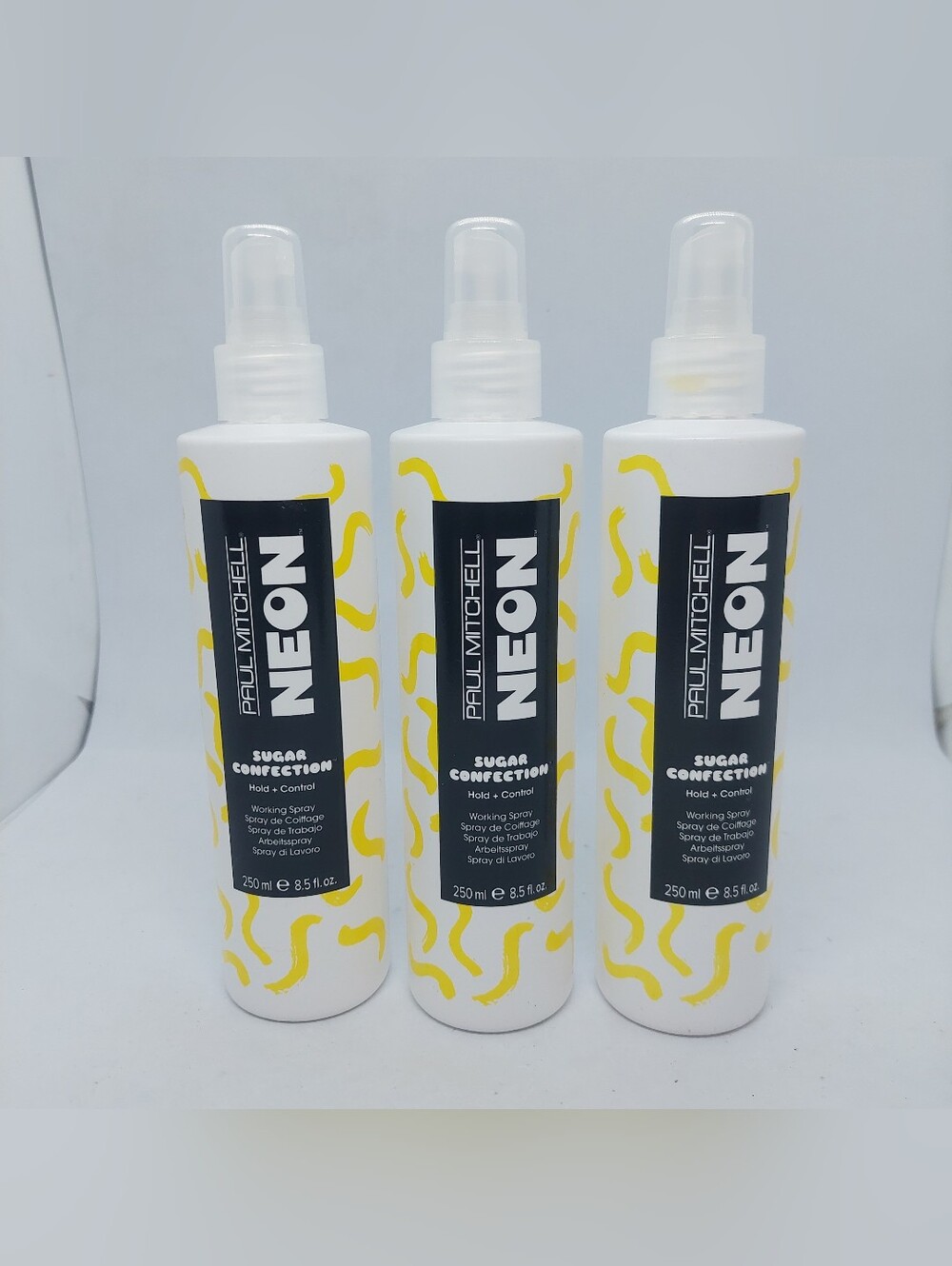 Paul Mitchell Neon Sugar Confection Hold Control Working Spray 8.5 Oz Pack Of 3